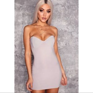 Bandeau Bustier Bodycon Dress